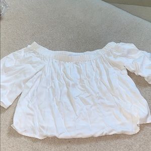 White American Apparel Off the Shoulder Top